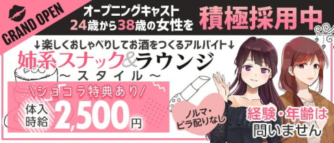 【姉系スナック&ラウンジ】SONO(ソノ)【公式求人・体入情報】(門前仲町スナック)の求人・体験入店情報