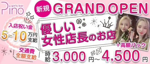 GirlsBar Pino(ガールズバー ピノ)【公式求人・体入情報】(関内ガールズバー)の求人・体験入店情報