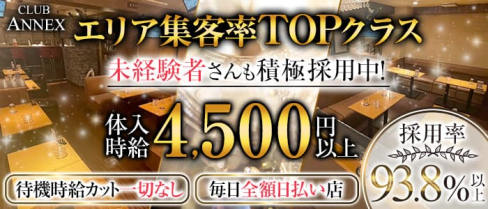 CLUB ANNEX(アネックス)【公式求人・体入情報】(ひばりヶ丘キャバクラ)の求人・体験入店情報