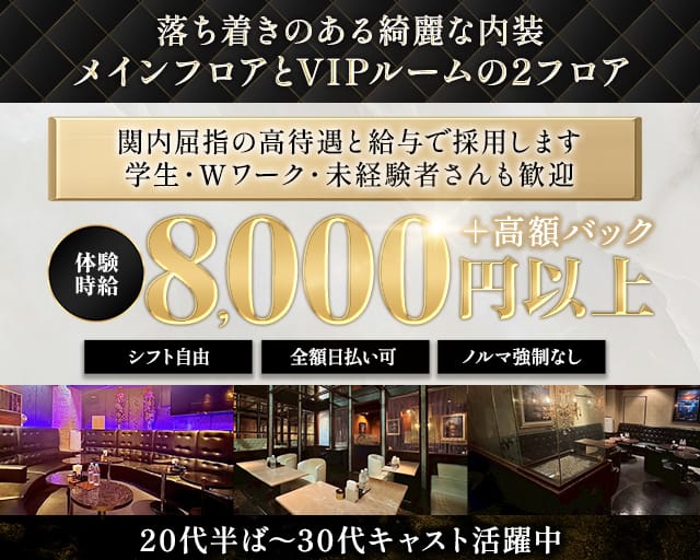 yokohama V.I.P club（ヨコハマ ブイアイピー クラブ） 関内キャバクラ バナー
