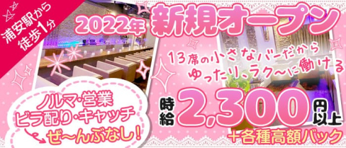Girls Bar VUSENA(ブセナ)【公式求人・体入情報】(浦安ガールズバー)の求人・体験入店情報