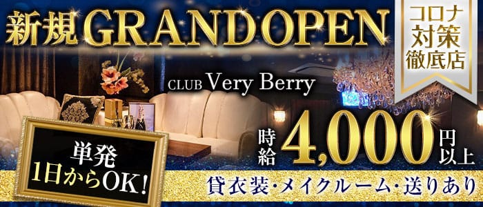 CLUB Very Berry（ベリーベリー）【公式求人・体入情報】 品川キャバクラ バナー