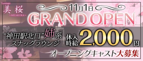 LOUNGE 美桜(ミザクラ)【公式求人・体入情報】(神田スナック)の求人・体験入店情報