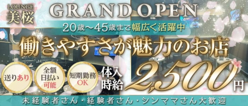 LOUNGE 美桜(ミザクラ)【公式求人・体入情報】(新橋スナック)の求人・体験入店情報