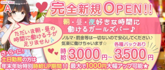 【朝・昼・夜】Girls Bar A(エース) 【公式求人・体入情報】(上野ガールズバー)の求人・体験入店情報