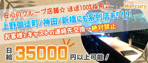ガールズバー Mercury(マーキュリー) 【公式求人・体入情報】(新宿ガールズバー)の求人・体験入店情報