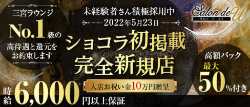 Salon de U サロンド ユー【公式求人・体入情報】(三宮ラウンジ)の求人・体験入店情報