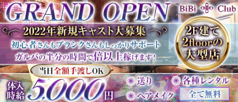 BiBi Club(ビビクラブ)【公式求人・体入情報】(高崎キャバクラ)の求人・体験入店情報