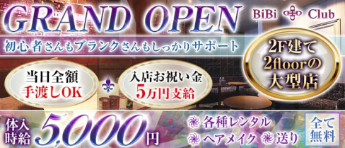BiBi Club(ビビクラブ)【公式求人・体入情報】(高崎キャバクラ)の求人・体験入店情報