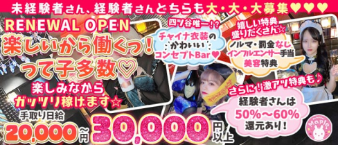 Cafe&Bar Maple(メイプル)【公式出稼ぎ求人情報】(歌舞伎町ガールズバー)の求人・バイト・体験入店情報