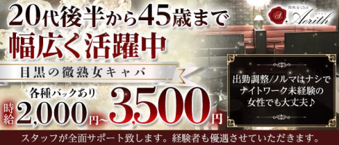 【姉キャバ・熟キャバ】エアリス【公式求人・体入情報】(目黒姉キャバ・半熟キャバ)の求人・体験入店情報