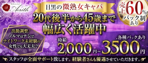 【姉キャバ・熟キャバ】エアリス【公式求人・体入情報】(目黒姉キャバ・半熟キャバ)の求人・体験入店情報
