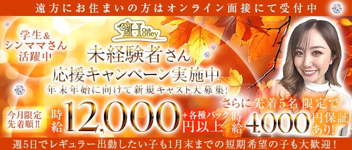 【甲府】Club Honey（クラブ ハニー）(中央キャバクラ)の求人・体験入店情報