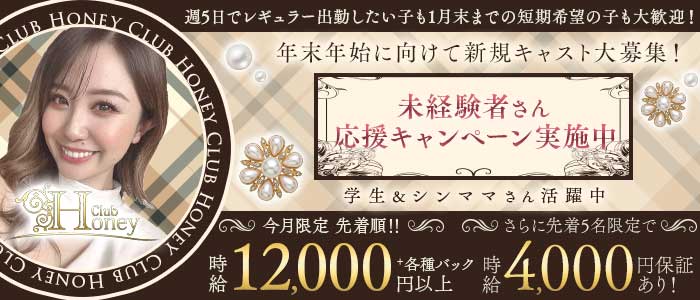 【甲府】Club Honey（クラブ ハニー） 中央キャバクラ 未経験募集バナー
