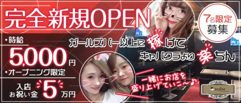 Bar lounge aube(オーブ)【公式求人・体入情報】(志木ガールズバー)の求人・体験入店情報