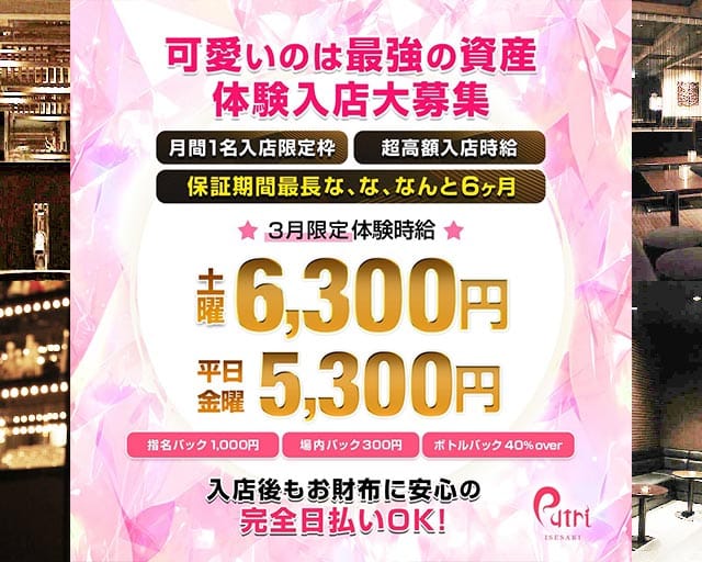 Putri - プートリーのキャバクラ体入