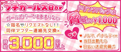 プチ Girl's Bar八丁堀店(プチガールズバ―)【公式求人・体入情報】(門前仲町ガールズバー)の求人・体験入店情報