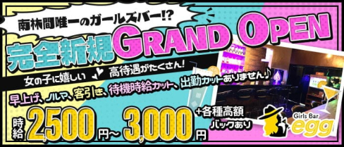 【南林間駅西口】Girls Bar egg (エッグ)【公式求人・体入情報】(大和ガールズバー)の求人・体験入店情報