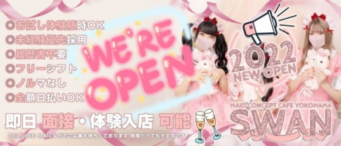 コンカフェ スワン【公式求人・体入情報】(横浜ガールズバー)の求人・体験入店情報