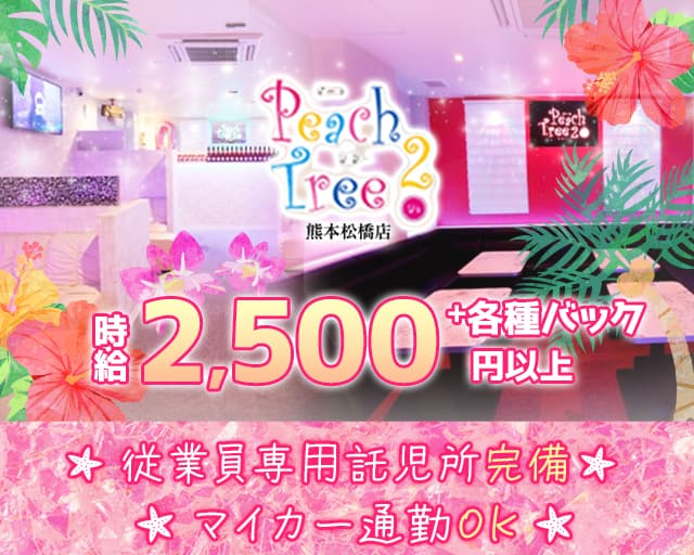 Peach Tree 2 熊本松橋店（ピーチツリーツー）【公式求人・体入情報】 下通りキャバクラ TOP画像