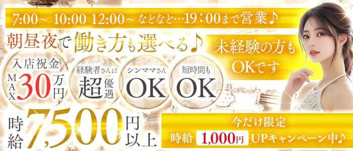 【朝昼夕】Elysion（エリュシオン） 歌舞伎町昼キャバ・朝キャバ 未経験募集バナー