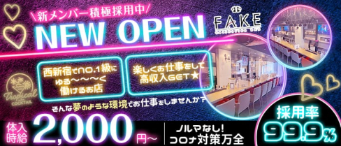 コンカフェ FAKE(フェイク)【公式求人・体入情報】(新宿ガールズバー)の求人・体験入店情報