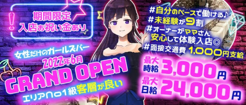 【鶯谷駅前】ガールズバー ティアラ【公式求人・体入情報】(上野ガールズバー)の求人・体験入店情報