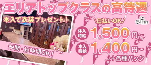 elfin(エルフィン)【公式求人・体入情報】(長町ガールズバー)の求人・体験入店情報