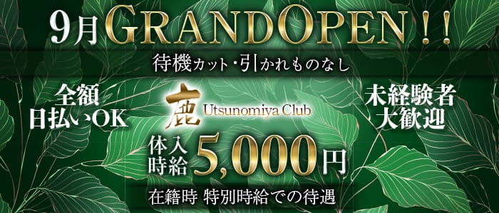 Utsunomiya Club 鹿（ロク）【公式求人・体入情報】 宇都宮キャバクラ バナー