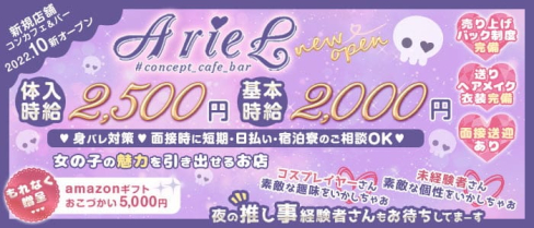 ArieL(アリエル)【公式求人・体入情報】(甲府ガールズバー)の求人・体験入店情報
