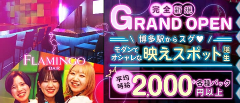 BAR FLAMINGO (フラミンゴ)【公式求人・体入情報】(博多ガールズバー)の求人・体験入店情報