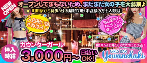 Girls Bar ヨワネハキ【公式求人・体入情報】(町田ガールズバー)の求人・体験入店情報