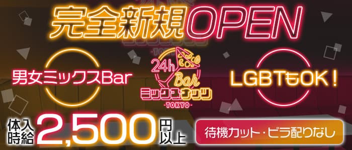24h / Bar ミックスナッツ【公式求人・体入情報】 歌舞伎町昼キャバ・朝キャバ バナー