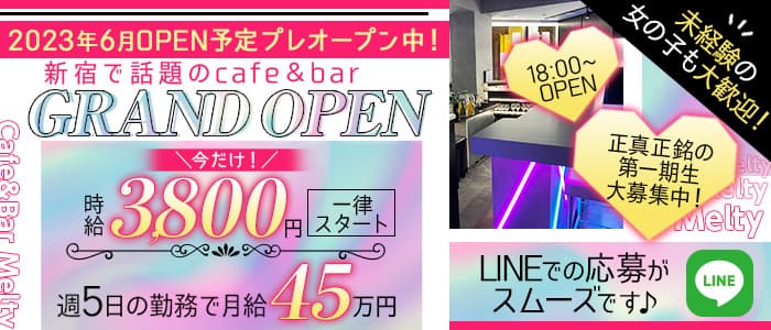 Cafe&Bar Melty ～メルティー～のガールズバー体入