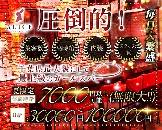 【船橋】ALICE（アリス）のガールズバー体入