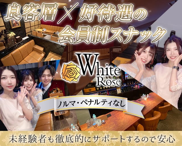 White Rose（ホワイトローズ）【公式求人・体入情報】 中洲スナック TOP画像