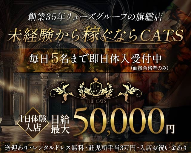 THE CATS（ザ キャッツ）のキャバクラ体入