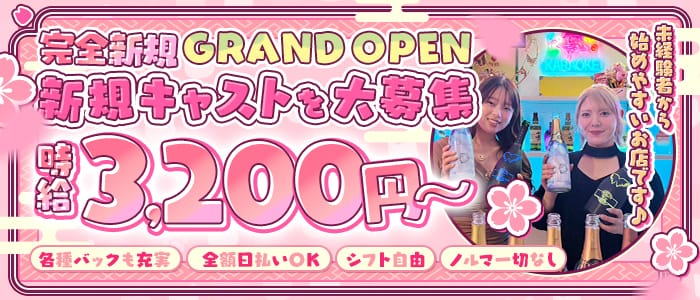 Cafe Bar PLATINUM（プラチナ） 大宮ガールズバー 即日体入募集バナー