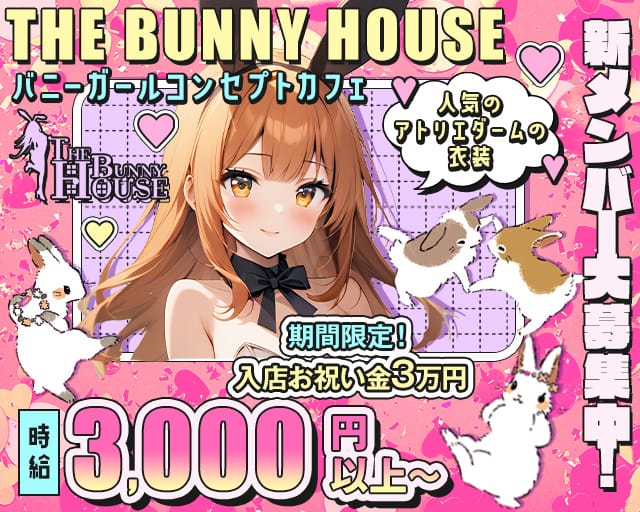 THE BUNNY HOUSE（ザ バニー ハウス）のガールズバー体入