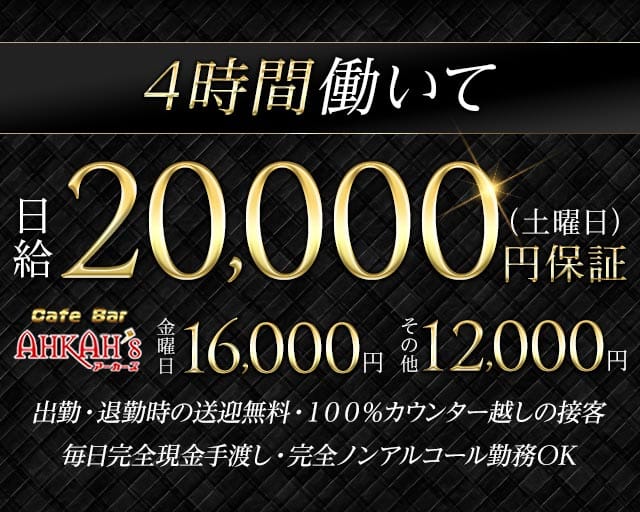Girls Bar AHKAH&rsquo;s 安城店（アーカーズ）(安城ガールズバー)の求人・体験入店情報