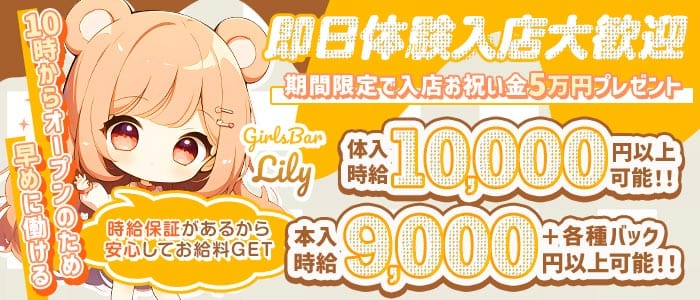 【昼・夜】GirlsBar Lily（リリー）(湘南台ガールズバー)の求人・体験入店情報