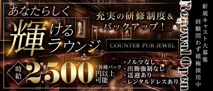 COUNTER PUB JEWEL（ジュエル）(府中スナック)の求人・体験入店情報