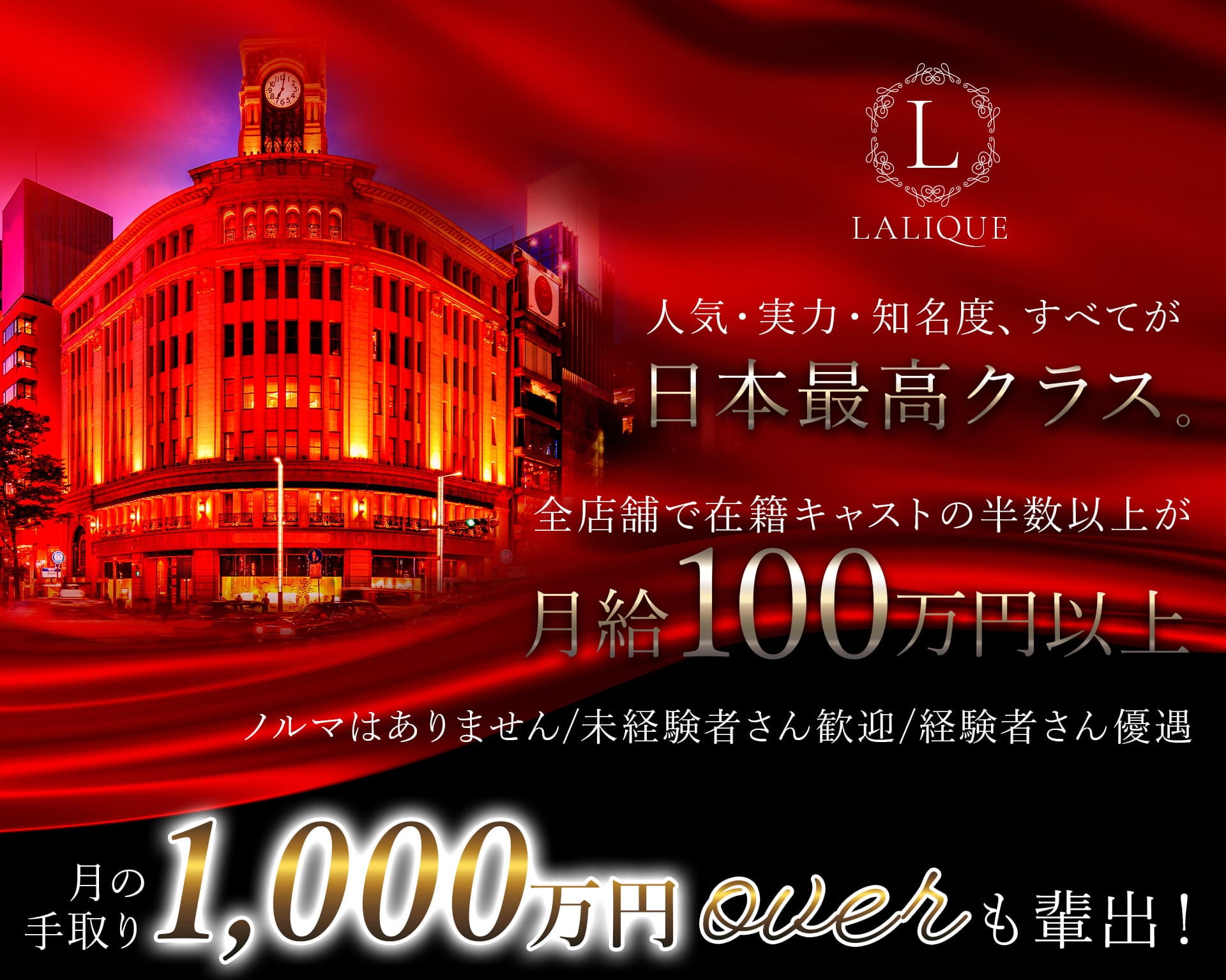 LALIQUE（ラリック） 銀座クラブ TOP画像