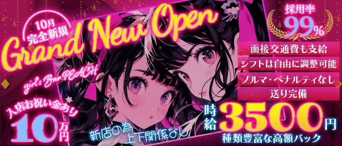 【亀有】girl’s Bar PEACHのガールズバー体入