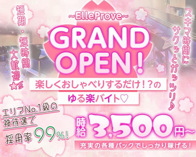 ElleProve（エルプルーブ）のガールズバー体入