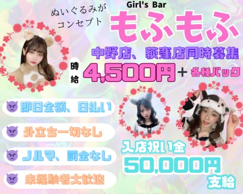 ガールズバー もふもふのガールズバー体入