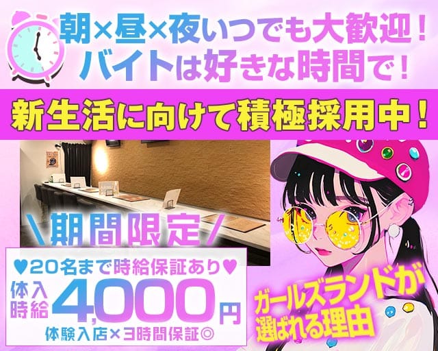【朝・昼・夜】Girls-Land-ガールズランド(上野ガールズバー)の求人・体験入店情報