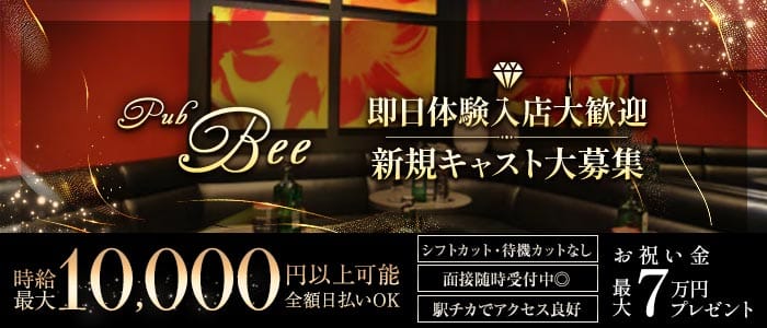 【武蔵小金井】Pub Bee（ビー） 吉祥寺キャバクラ 即日体入募集バナー