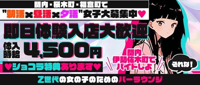 【朝・昼・夕】BarLounge プラム(関内ガールズバー)の求人・体験入店情報