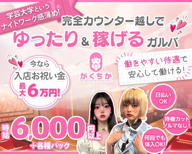 【学芸大学】Girls Bar がくちかのガールズバー体入